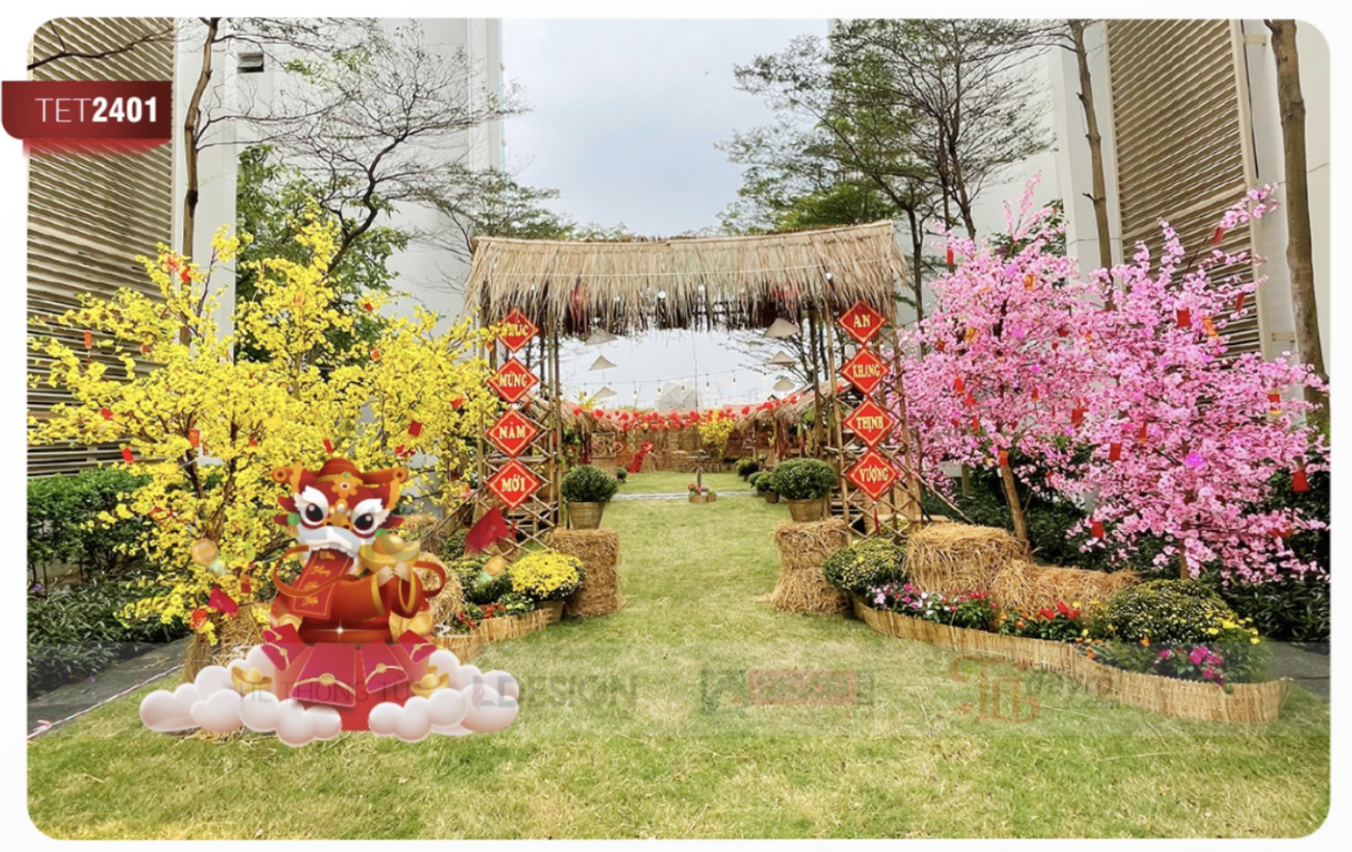 Tiểu cảnh tết 2401